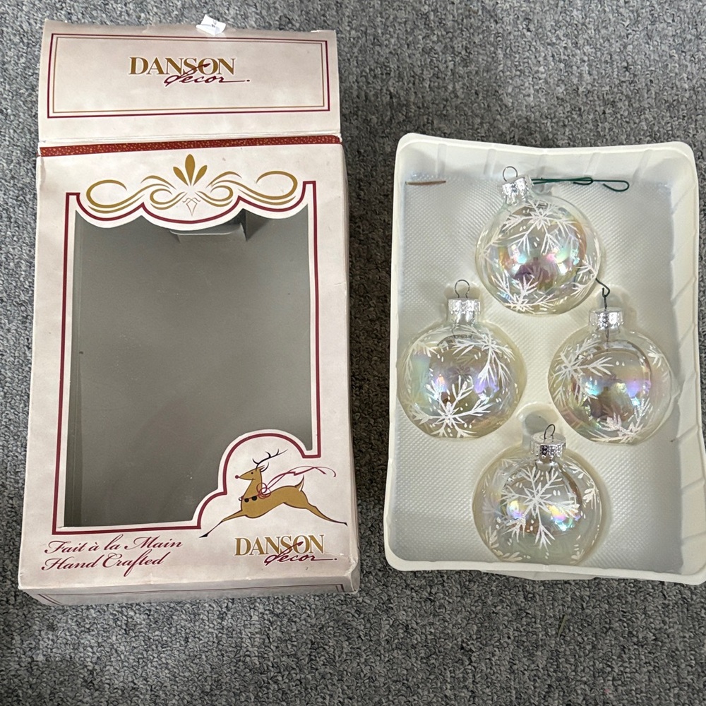 Iridescent Snowflake Ornaments